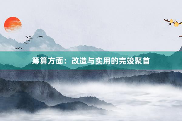 筹算方面：改造与实用的完竣聚首